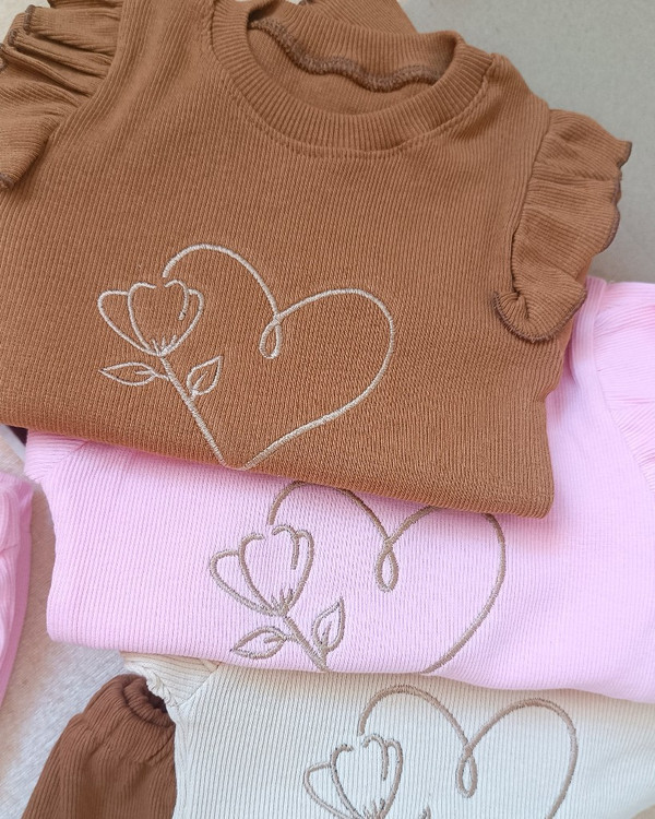 بلوز شلوار دخترانه صورتی