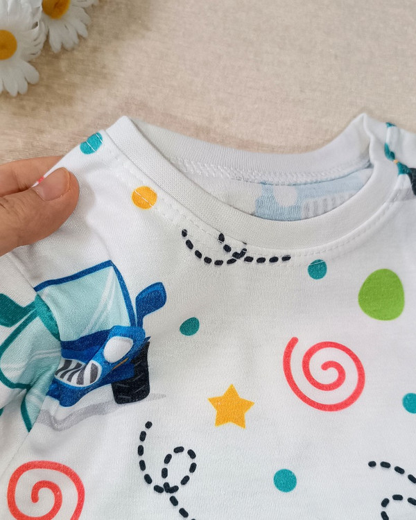 بلوز شلوار راحتی نخی