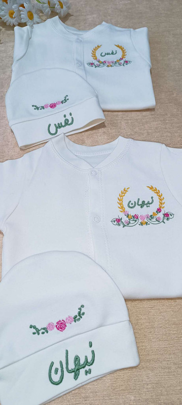 ست نوزادی گلدوزی مدل بهار(با اقساط۴ ماهه)