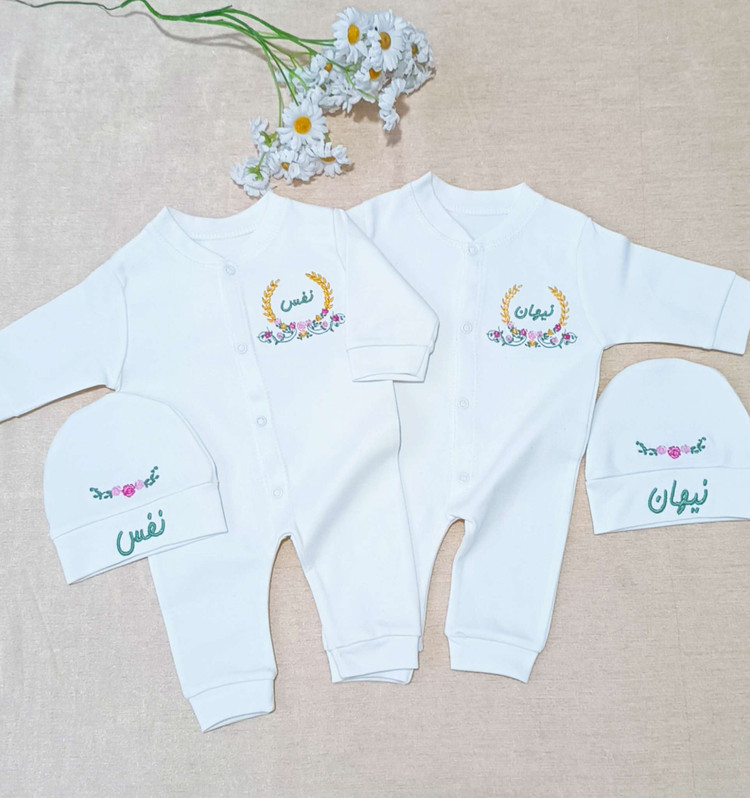 ست نوزادی گلدوزی مدل بهار(با اقساط۴ ماهه)
